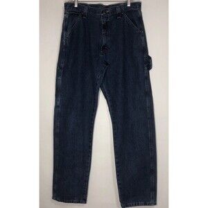 WRANGLER Carpenter  Jeans Cotton Blend Med Wash Size 34X34 EUC